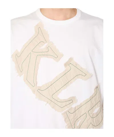 Kolor Logo-embroidered T-shirt In Neutral