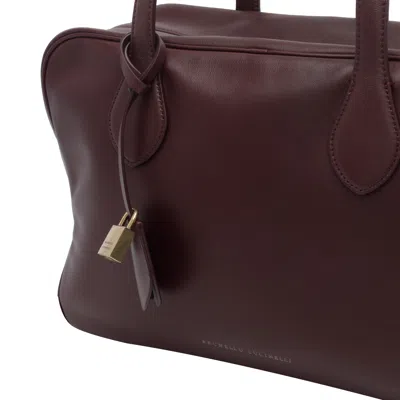 Brunello Cucinelli Ruby Padlock Tote Bag In No
