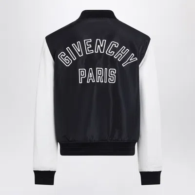 Givenchy Jacket Contrast Sleeves Ribbed Cuffs Pockets In Black