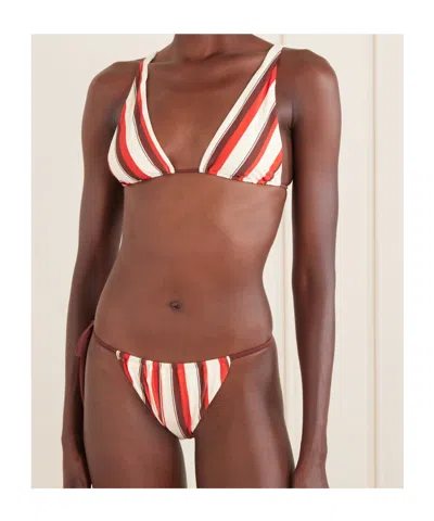 Sir Ruffled Bikini Top In White