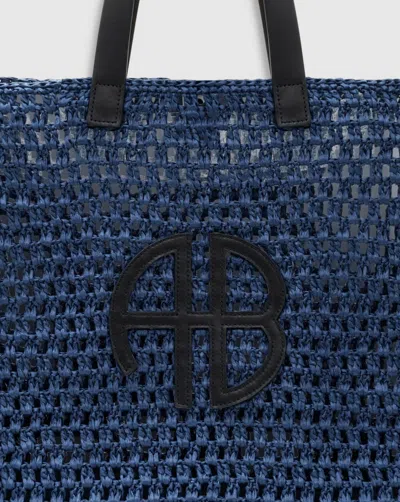 Anine Bing Minimalist Large-capacity Handbag In Navy Blue