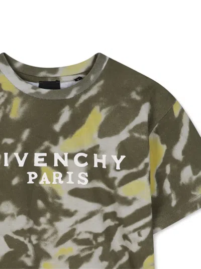 Givenchy Tie-dye Logo-print T-shirt In Multi