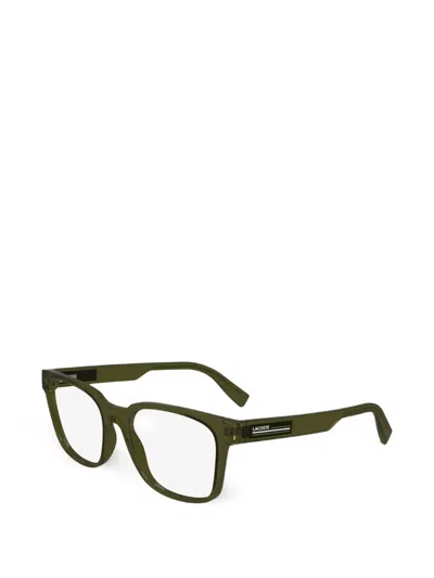 Lacoste Square-frame Glasses In Green