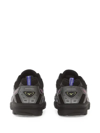 Mizuno Mesh Trainers With Iridescent Inserts In Black