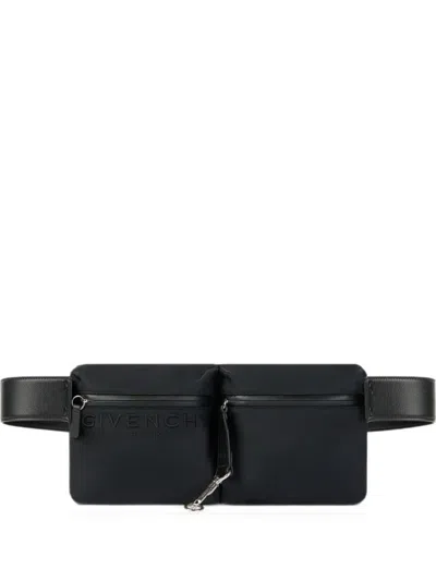 LOGO-EMBOSSED BUCKLE-FASTENING BELT BAG