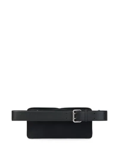LOGO-EMBOSSED BUCKLE-FASTENING BELT BAG