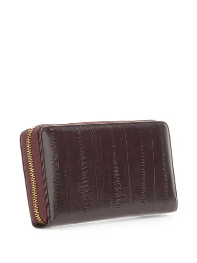 Gianni Chiarini Eel Leather Wallet In Brown
