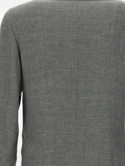 Eleventy Double-breasted Suit Jacket In Multi