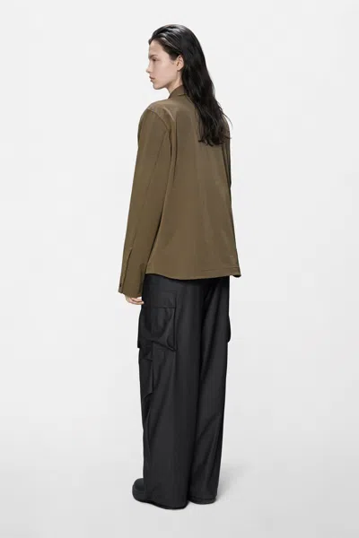 Rains Tech Woven Overshirt In Splinter