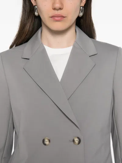 Max Mara Double-breasted Notched-lapel Blazer In Multi