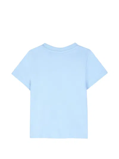 Givenchy Logo-embroidered T-shirt In Blue