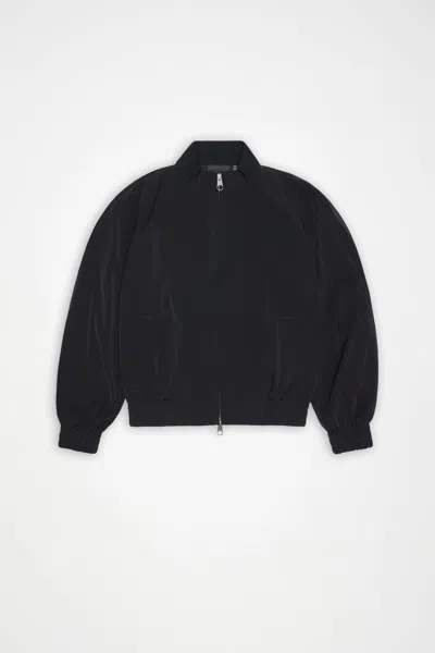 Rains Tech Woven Bomber Jacket In Black