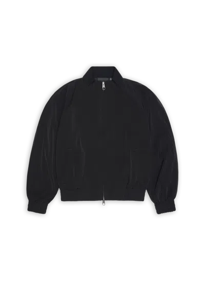 Rains Tech Woven Bomber Jacket In Black