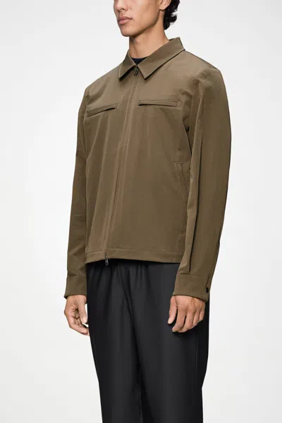 Rains Tech Woven Overshirt In Splinter
