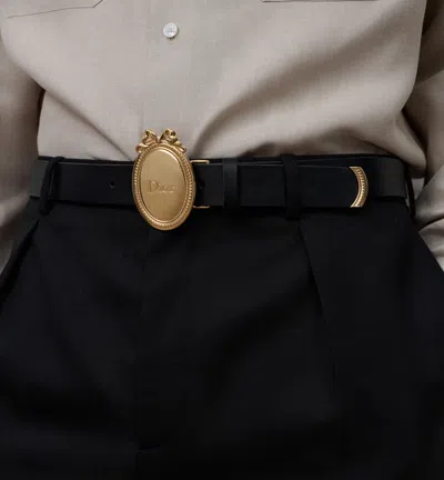 Dior Medaillon Belt In Black