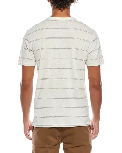 Rag & Bone Hemp Stripe Classic T-shirt In White