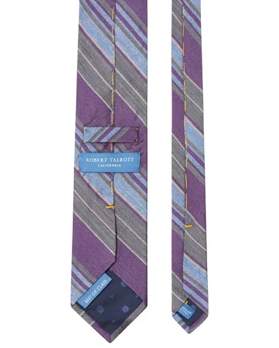 Robert Talbott Silk Large Multi Repp Necktie