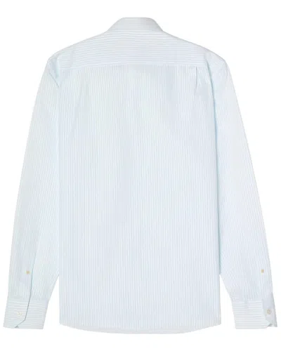 Robert Talbott Reynolds Dobby Stripe Shirt In Blue