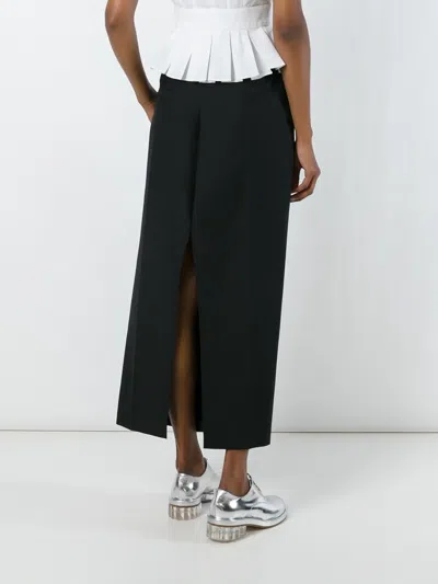 Junya Watanabe 와이드 레그 크롭 팬츠 In Black