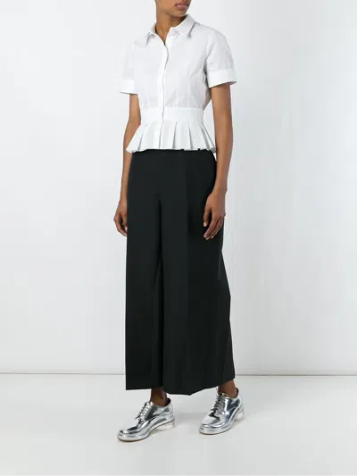 Junya Watanabe 와이드 레그 크롭 팬츠 In Black