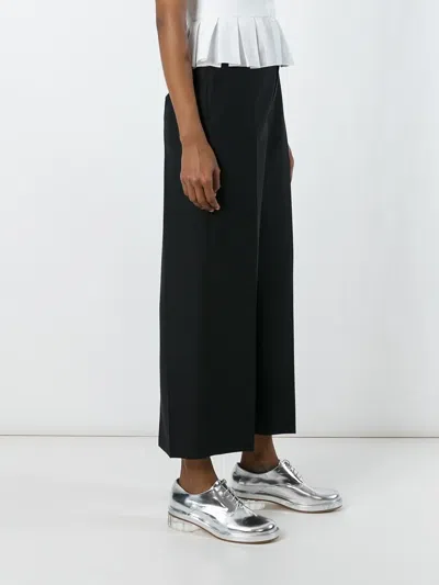 Junya Watanabe 와이드 레그 크롭 팬츠 In Black
