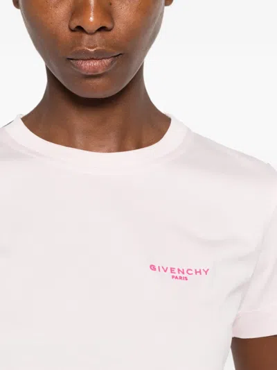 Givenchy Logo-print T-shirt In Pink