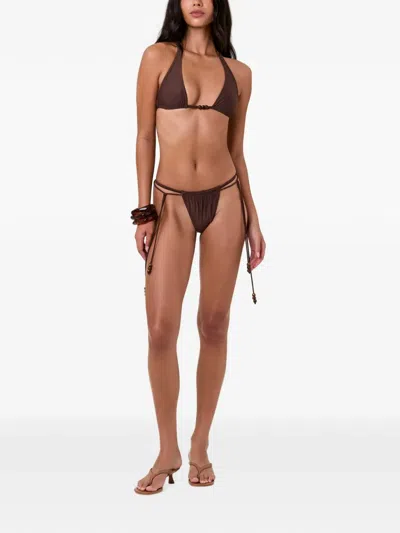 Nicholas Shelli Bikini Top In Brown