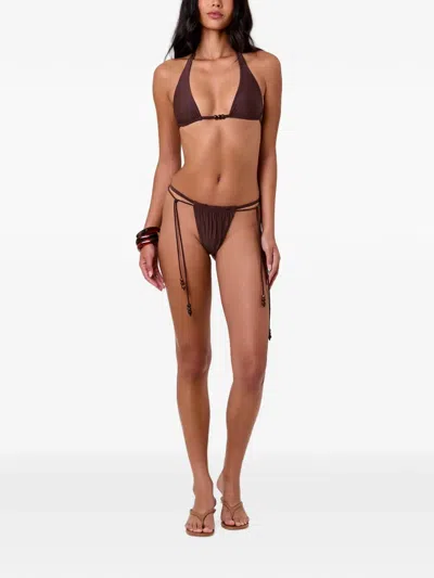 Nicholas Shelli Bikini Top In Brown