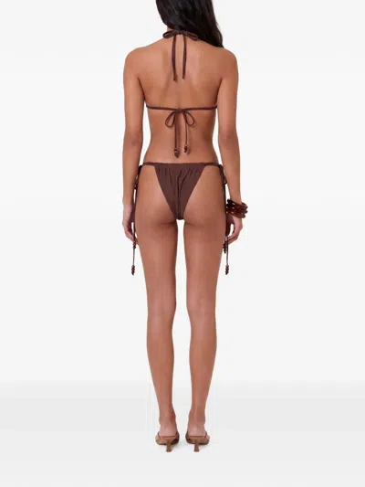 Nicholas Shelli Bikini Top In Brown