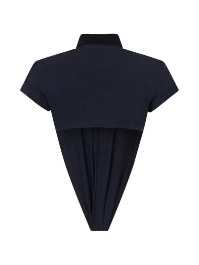 Dsquared2 Deep-cut Just Right Fit Polo In Blue