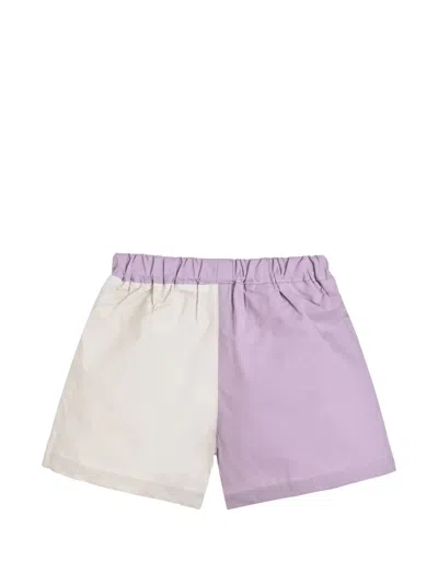 Andblue Robot-patchwork Shorts Set In Multi