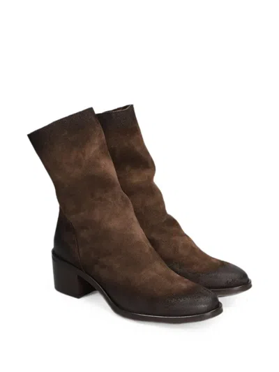 Metisse Degradè-effect Ankle Boots In Brown