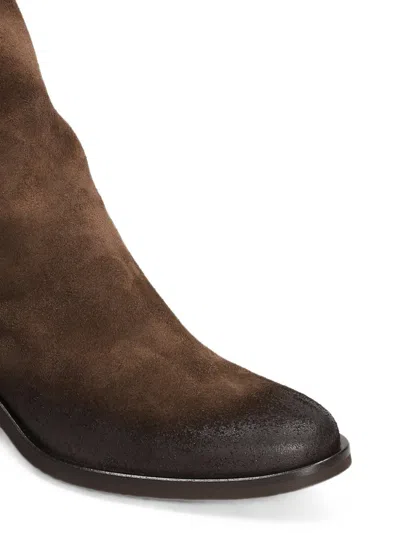 Metisse Degradè-effect Ankle Boots In Brown