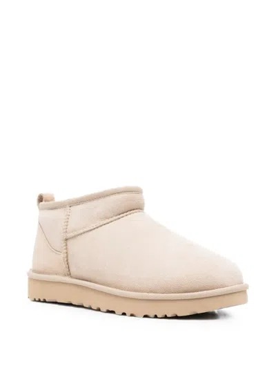 Ugg Classic Ultra Mini Pull-tab Ankle Boots In Pink