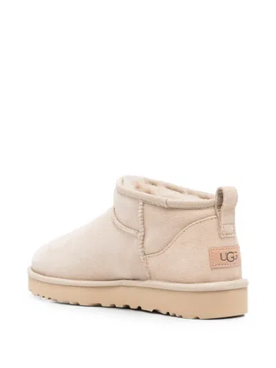 Ugg Classic Ultra Mini Pull-tab Ankle Boots In Pink