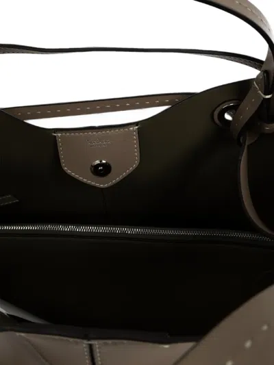 Max Mara Double Lamb Leather Shoulder Bag In Neutrals