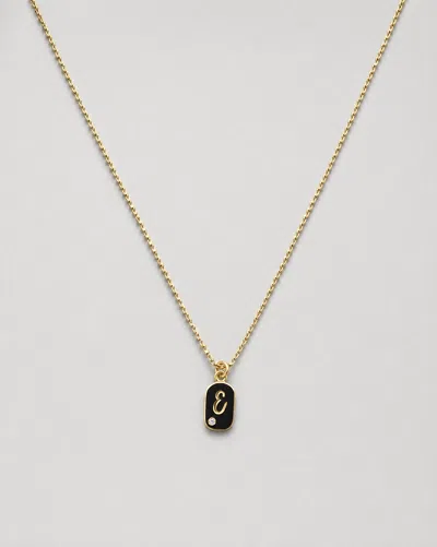 Skf The Diamond Script Initial Dog Tag