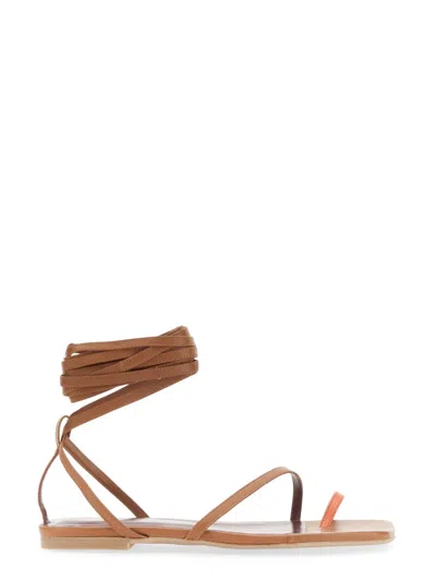 Staud Mini Gladiator Sandal With 2 Cm Heel In Multi