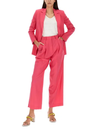 Alysi Regular Fit Jacket Single Breasted Design In Fuchsia