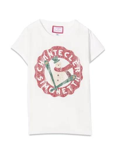 Simonetta T-shirt Logo In Ivory