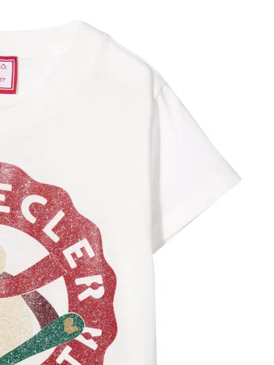 Simonetta T-shirt Logo In Ivory