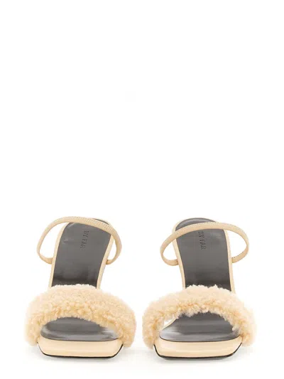 By Far Ada Strappy Stiletto Heel Sandals In Neutral