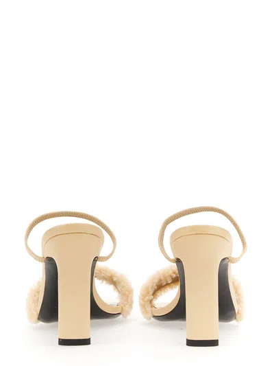 By Far Ada Strappy Stiletto Heel Sandals In Neutral