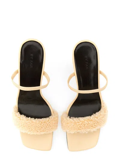 By Far Ada Strappy Stiletto Heel Sandals In Neutral