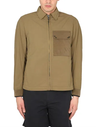 Ten C Polyamide Mid-layer Jacket In Brown