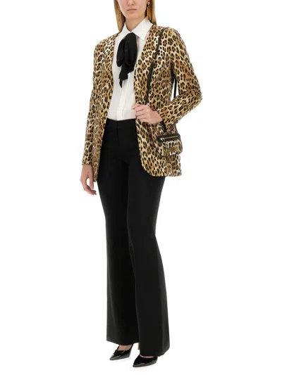 Moschino Couture Jacket With Animal Pattern In Animal Print