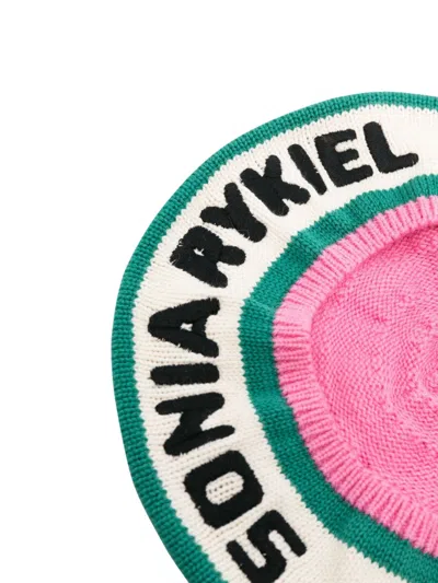 Sonia Rykiel Cap With Logo In Pink