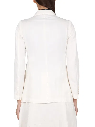 Aspesi Double-breasted Jacket In White