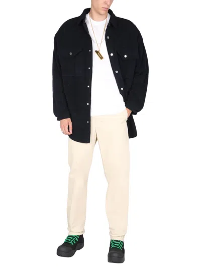Ambush Padded Oversized Jacket With Classic Collar In Black