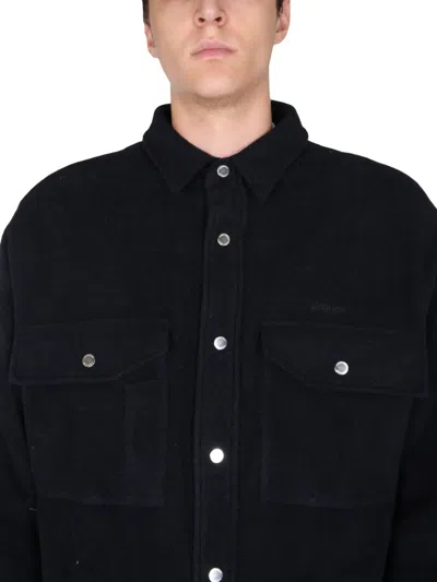 Ambush Padded Oversized Jacket With Classic Collar In Black